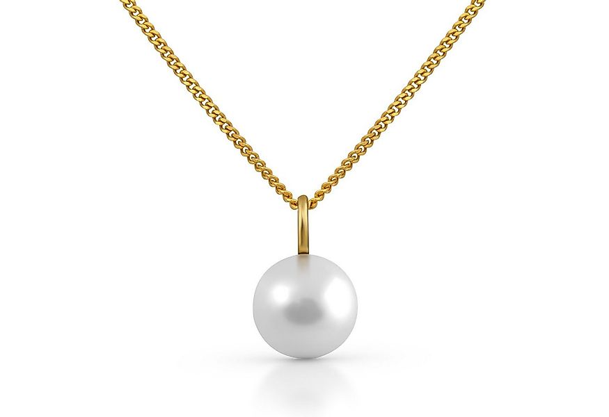 Orolino Kette mit Anhänger Gold 585 mit weißer Perle 9mm günstig online kaufen