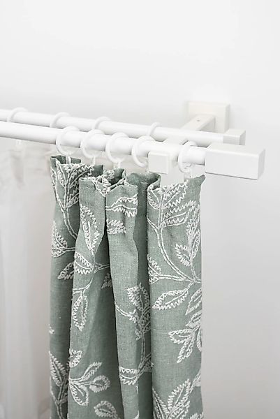 GARESA Gardinenstange »CUBUS« Ø 20 mm 2 läufig-läufig Wunschmaßlänge;Träger günstig online kaufen