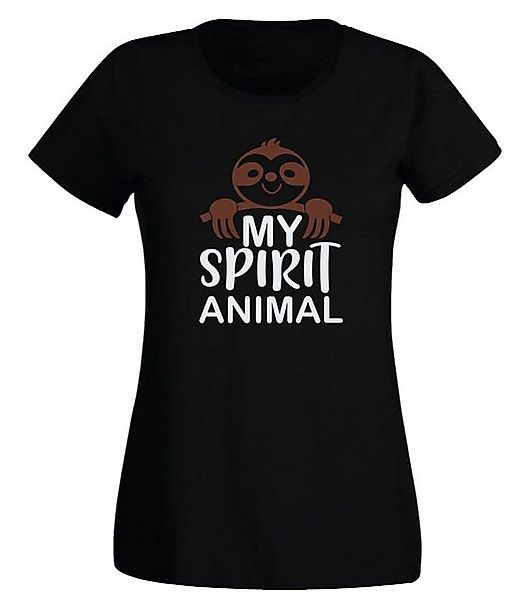 G-graphics T-Shirt Damen T-Shirt - Faultier – My spirit animal Slim-fit-Shi günstig online kaufen