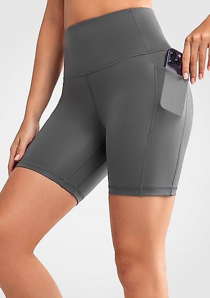 Yvette Radlerhose Damen Kurze Leggings mit Tasche Sport Shorts Gym Hose, 65 günstig online kaufen