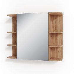 Vicco Badezimmerspiegelschrank Fynn, Goldkraft Eiche/Anthrazit, 79.6 günstig online kaufen