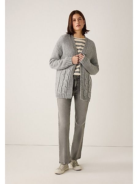 MORE&MORE Strickjacke klassische, weiche Strickjacke mit Zopf günstig online kaufen