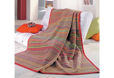 IBENA Wohndecke "Jacquard Decke Malang" mit filigranen Streifen günstig online kaufen