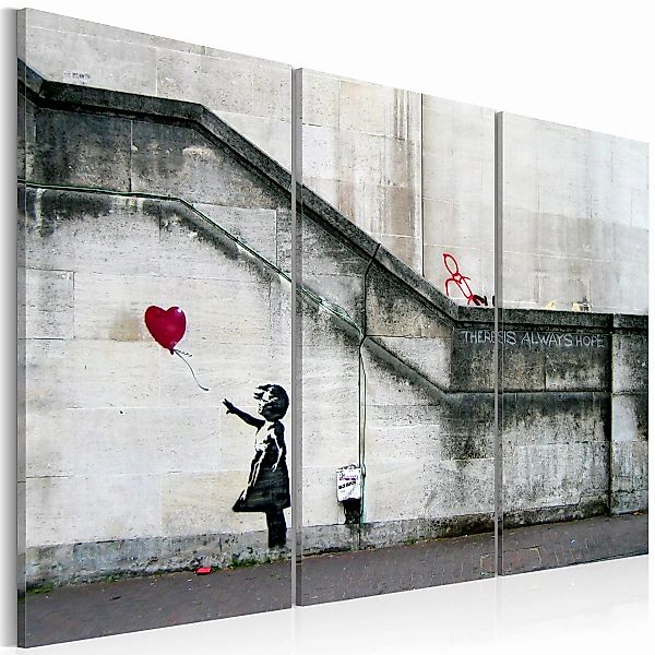 Wandbild - Girl With A Balloon By Banksy günstig online kaufen