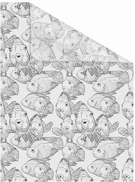 LICHTBLICK ORIGINAL Fensterfolie »Fische« 1 Stk. blickdicht strukturiert Kl günstig online kaufen