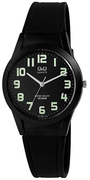 Q&Q Quarzuhr VQ50J004Y Q&Q Unisexuhr mit Silikonarmband, 10 bar, schwarz günstig online kaufen