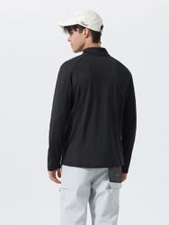 YOUTHUP Funktionsshirt Herren Stretch-Sportshirt mit Zipp-Polo-Kragen günstig online kaufen