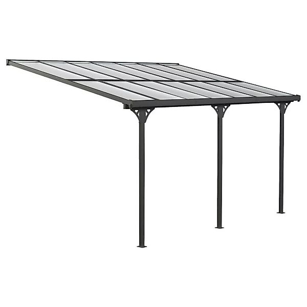 Westmann Terrassenüberdachung Bruce grau Aluminium B/H/T: ca. 434x269x300 c günstig online kaufen