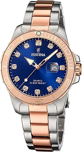 Festina Quarzuhr Festina Damenuhr Edelstahl silber günstig online kaufen