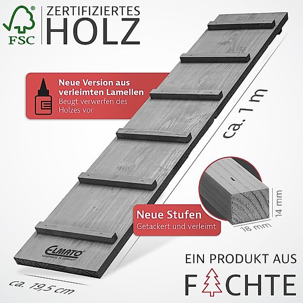 ELMATO Haustiertreppe Elmato 13027 Katzentreppe wetterfest günstig online kaufen
