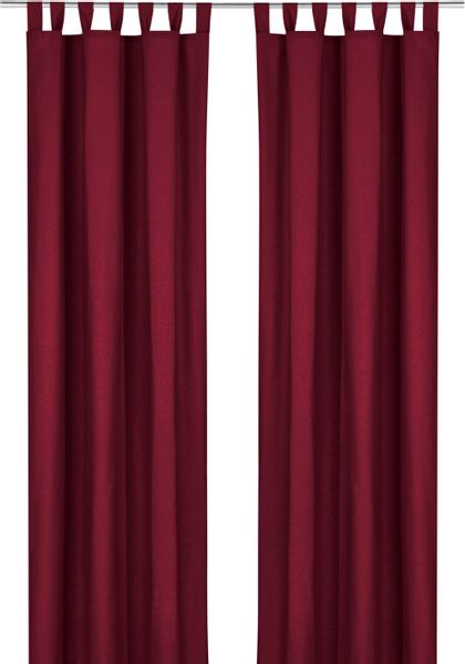 my home Vorhang "Parry" Schlaufen 2 Stk. tlg. 2-er Set, blickdicht, monochr günstig online kaufen