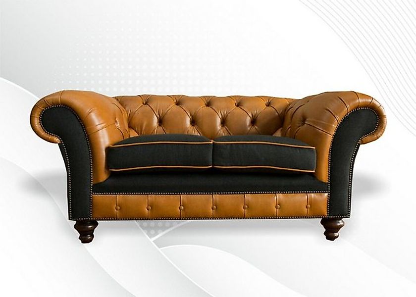 Xlmoebel Sofa Zweier-Sitzer Chesterfield Wohnzimmer Sofa mit Polsterung aus günstig online kaufen