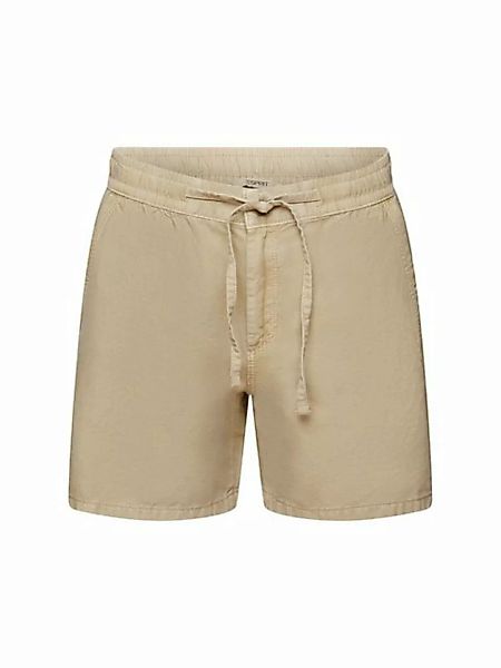 Esprit Shorts Twill-Shorts mit gesmokter Taille (1-tlg) günstig online kaufen