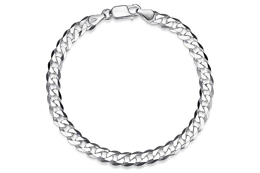 Silberkettenstore Silberarmband Panzerkette Armband 6mm - 925 Silber, Länge günstig online kaufen