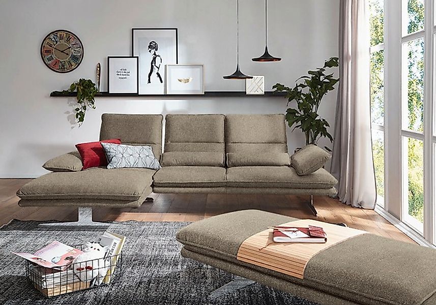 W.SCHILLIG Ecksofa »broadway, Designsofa mit tollem Sitzkomfort, L-Form« Si günstig online kaufen