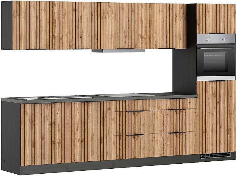 KOCHSTATION Küchenzeile "KS-Lagos, Breite 300 cm, wahlweise mit E-Geräten" günstig online kaufen