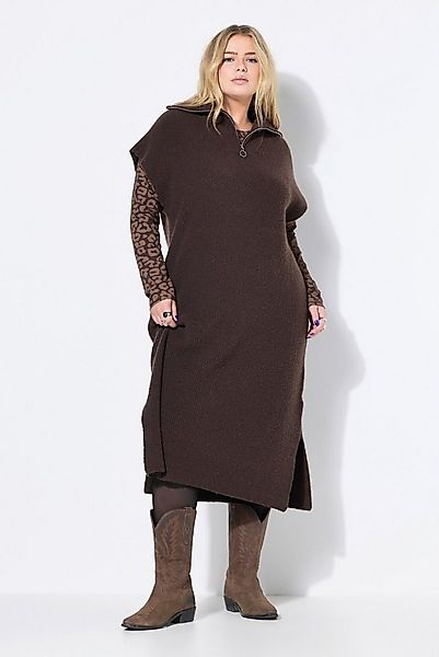 Studio Untold Jerseykleid Strick-Kleid oversized Troyerkragen ärmellos günstig online kaufen