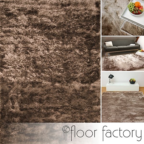 floor factory Hochflor-Teppich Satin, rechteckig, Höhe: günstig online kaufen