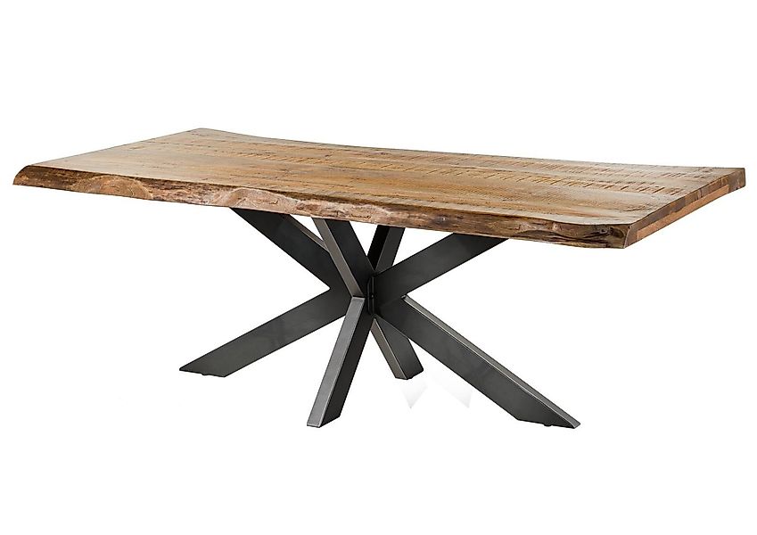 Massivmoebel24 Baumkantentisch FREEFORM (Baumtisch Mango 180x90x77 günstig online kaufen