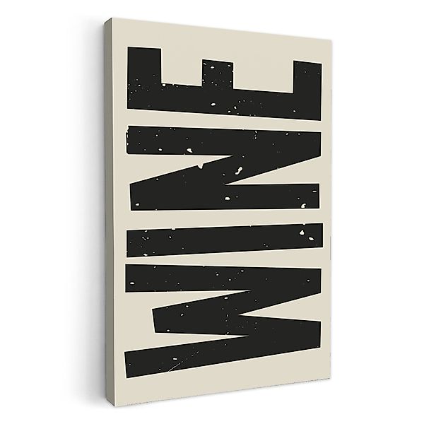 OneMillionCanvasses® Leinwandbild Schwarz - Wein - günstig online kaufen