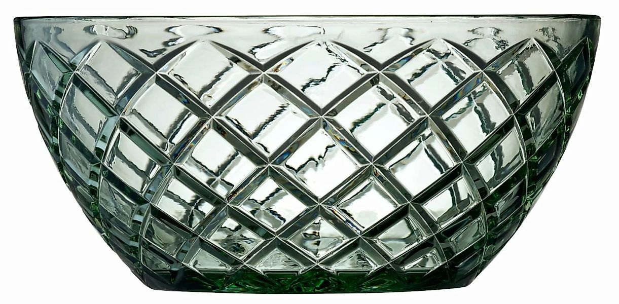 Lyngby Schüsseln, Schalen & Platten Sorrento Salatschüssel Glas grün 24cm ( günstig online kaufen
