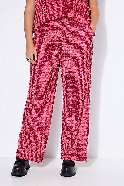 Studio Untold Schlupfhose Hose Wide Legs Struktur Elastikbund günstig online kaufen