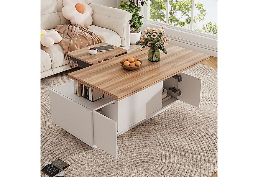 KLAM HOME Couchtisch Moderner Couchtisch mit Doppel-Hebemechanismus (Innova günstig online kaufen