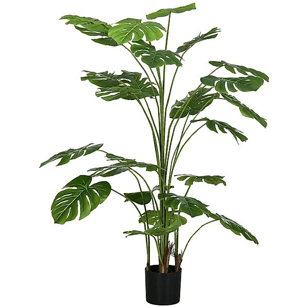 HOMCOM Künstliche Pflanzen, Kunst Monstera Deliciosa, 180 cm Kunstpflanze m günstig online kaufen