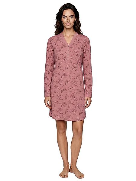 zeitlos Nachthemd Nachthemd Langarm - großer Blumendruck günstig online kaufen