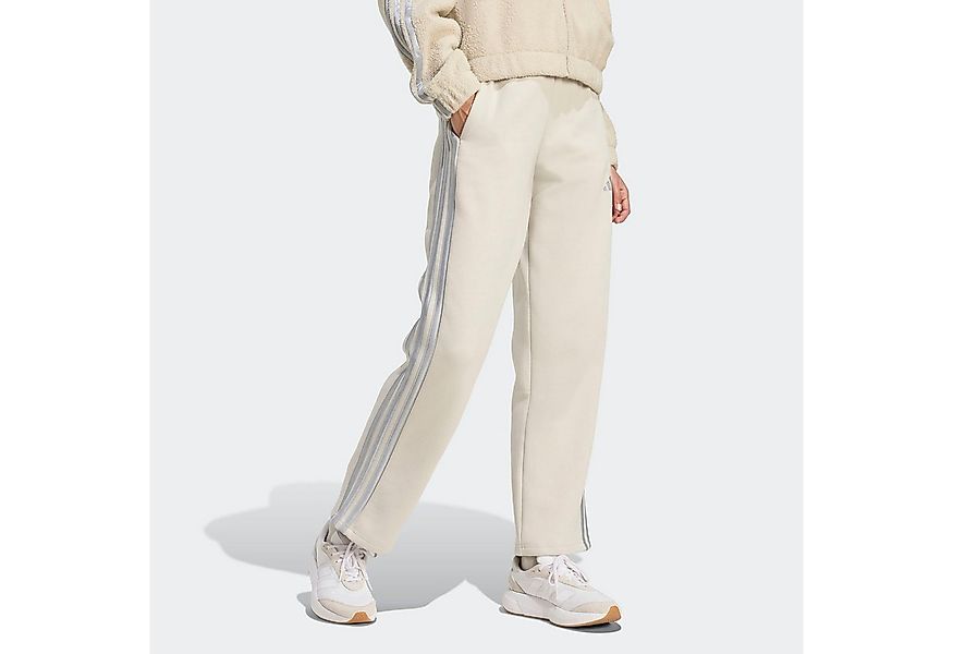 adidas Sportswear Sporthose HOLIDAY 3-STREIFEN FLEECE- MIT OFFENEM SAUM (1- günstig online kaufen
