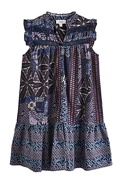 Next Minikleid Minikleid mit Spitzeneinsatz, Rüschen günstig online kaufen