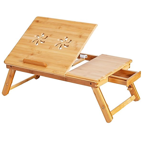 COSTWAY Laptoptisch, höhenverstellbar, neigbar, klappbar mit günstig online kaufen