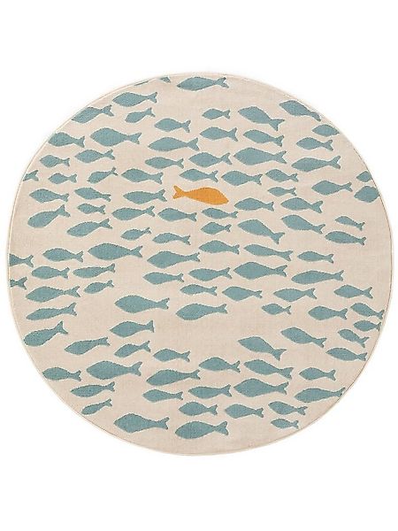 benuta Kinderteppich Fabius, rund, Höhe: 6 mm, Kunstfaser, Berber, Ethno-St günstig online kaufen