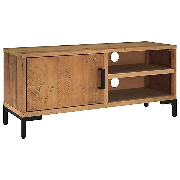 vidaXL TV-Schrank TV-Schrank Braun 90x30x40 cm Massivholz Kiefer Recycelt L günstig online kaufen