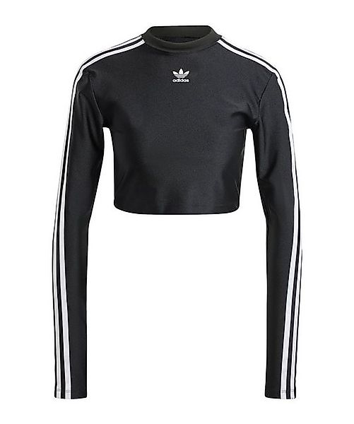 adidas Originals T-Shirt 3-Stripes Cropped Sweatshirt Damen Polyester günstig online kaufen