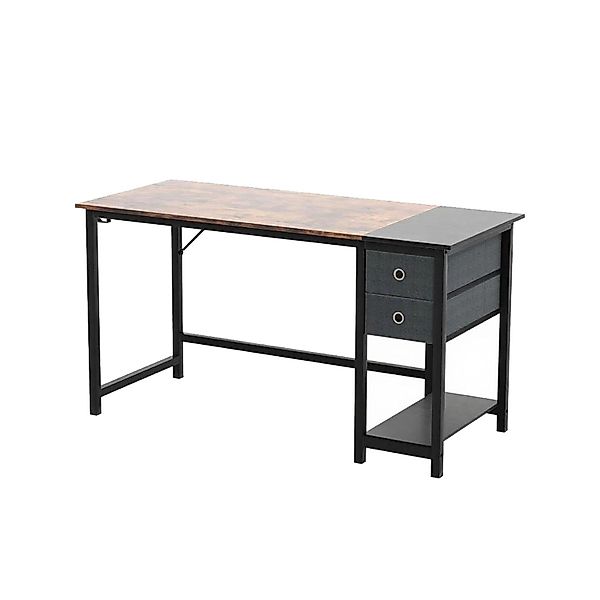 Costway Schreibtisch mit 2 Schubladen Großer PC-Tisch Zuhause günstig online kaufen