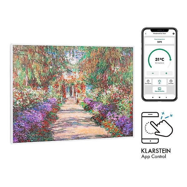 Klarstein Wonderwall Air Art Smart Infrarotheizung 80x60 cm 500 W Wandmonta günstig online kaufen