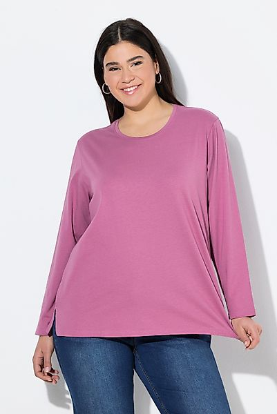 Ulla Popken T-Shirt Shirt Relaxed Rundhalsausschnitt günstig online kaufen