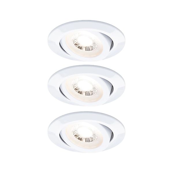 Einbauleuchten-Set 3-stepdim schwenkbar LED 3x4,8 W 3000K 230V Weiß günstig online kaufen