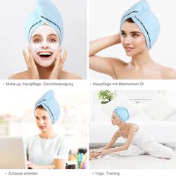 MODFU Turban-Handtuch 3er Haartuch Turban Haarhandtuch günstig online kaufen