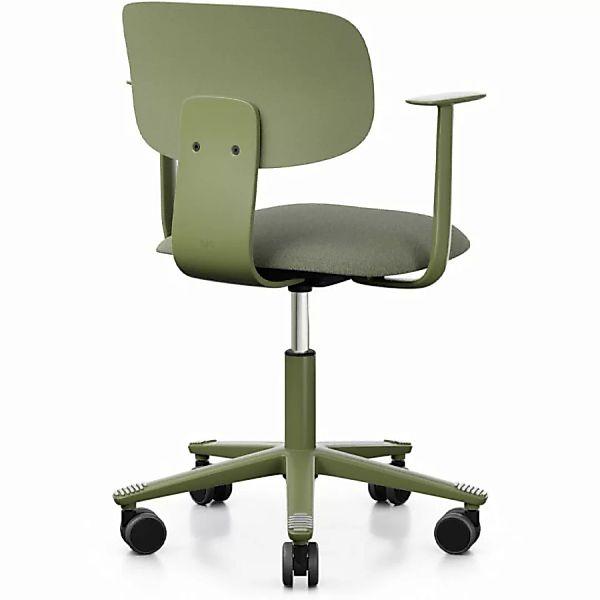 HAG Tion 2140 Bürostuhl Moss Grey mit Armlehnen - Sitz Stoff Cura - Rückens günstig online kaufen
