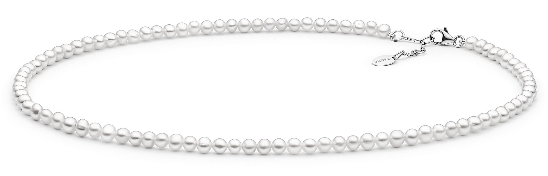 Gaura Pearls Perlenkette,klassisch, weiß, rund, 38-41 günstig online kaufen