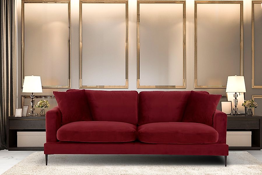 Home affaire 3-Sitzer »Cozy elegantes Designsofa, Maße B/T/H: 211/97/80 cm« günstig online kaufen