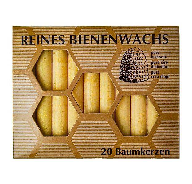 Hahn Kerzenfarm Formkerze Bienenwachs - Baumkerze 20Stk günstig online kaufen
