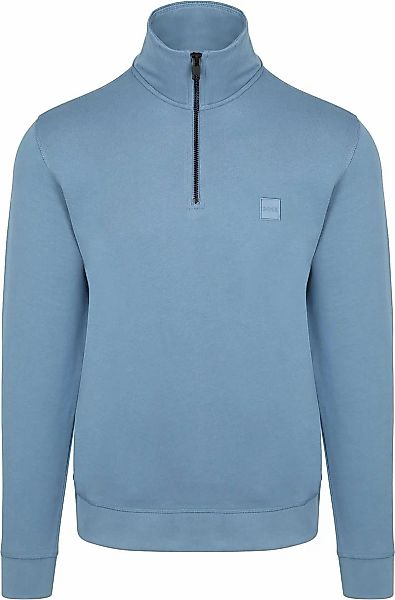 BOSS Zetrust Halfzip Pullover Blau - Größe 3XL günstig online kaufen