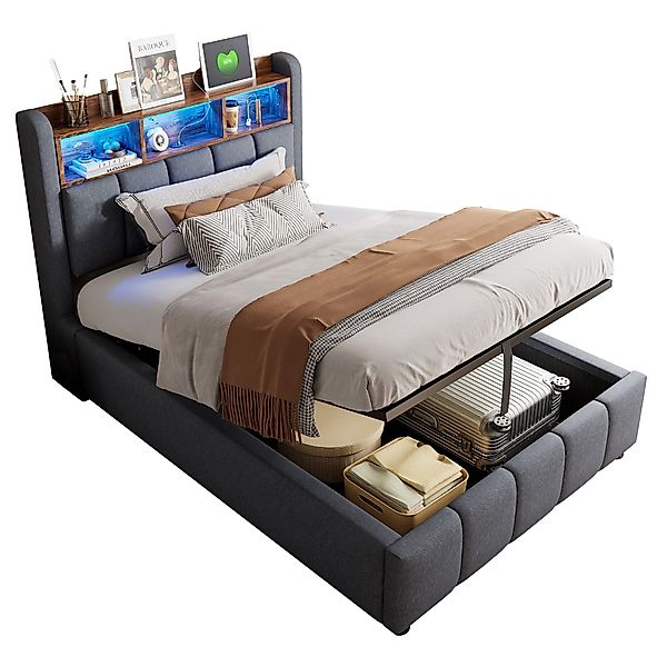 REDOM Polsterbett Doppelbett Jugendbett Gästebett (mit günstig online kaufen