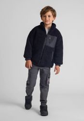 MINOTI Fleecejacke Gefutterte Borg-Jacke mit Brusttasche günstig online kaufen