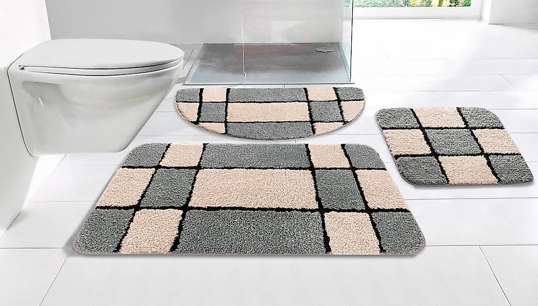 my home Badematte "Melli" Höhe 16 mm rutschhemmend beschichtet fußbodenheiz günstig online kaufen