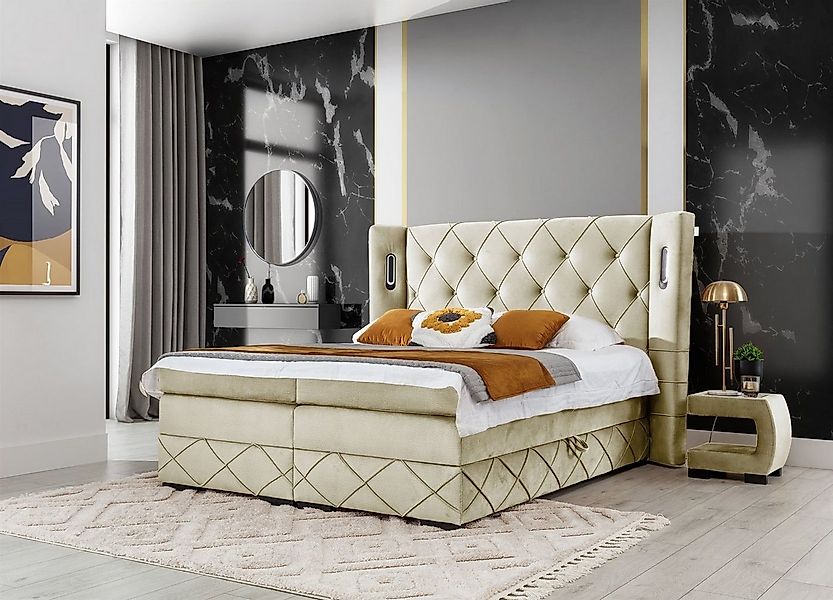 Fun Möbel Boxbett Schlafzimmerbett ELVIANO in günstig online kaufen