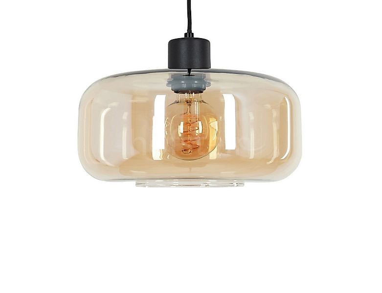 hofstein Hängeleuchte »Vizzini« Hängelampe aus Metall/Glas in Schwarz/Berns günstig online kaufen
